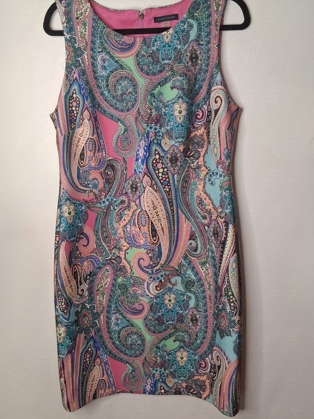 Tommy Hilfiger Paisley Sleeveless Sheath Dress Size 10